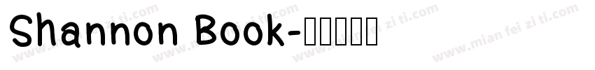 Shannon Book字体转换